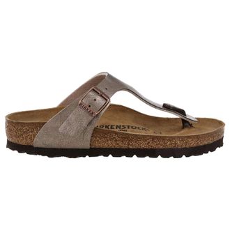 Birkenstock Gizeh BS Birko-Flor Unisex Toe Post Sandals - Graceful Taupe - Size:UK 5.5