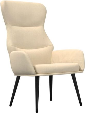 vidaXL Sill&oacute;n De Relax De Tela Crema Vidaxl