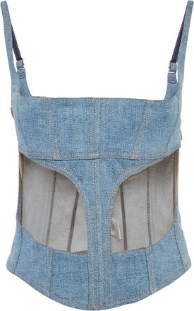 MUGLER Corsetto denim - Blu