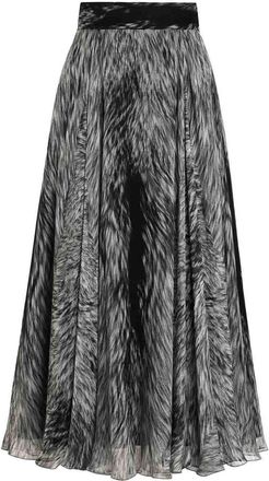 Dolce & Gabbana Dolce &Gabbana Chiffon Long Flared Skirt