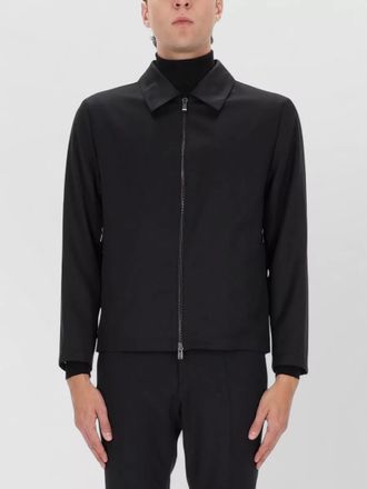 HUGO BOSS virgin wool slim-fit lightweight jacket