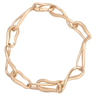 Cult Gaia Vera Chain Necklace in Gold Brass
