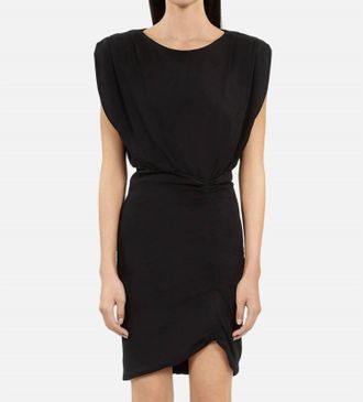 The Kooples Ruched Little Dress In Black