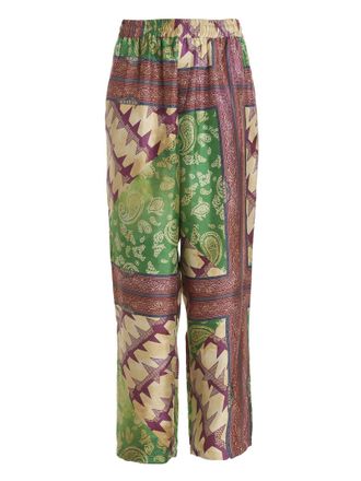 Aries scarf Print Sil Slacker Pants