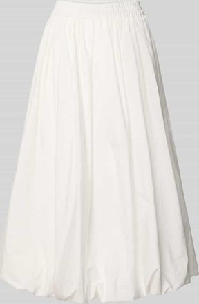 Max Mara Ausgestellter Maxi-Rock aus reiner Baumwolle Modell NUVOLE in Weiss, Gr&ouml;&szlig;e 46