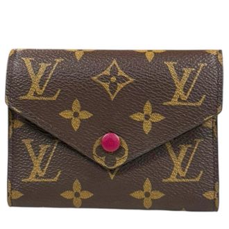 Louis Vuitton Brown Monogram Canvas Long Wallet (Tri-Fold) (Pre-Owned)
