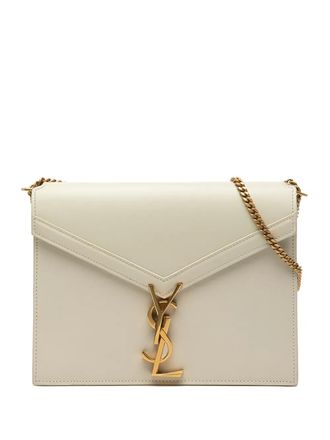 Saint Laurent 2018 Smooth Calfskin Monogram Cassandra Clasp Bag shoulder bag - women - Calf Leather - One Size - White