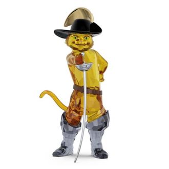 Swarovski Shrek Puss In Boots Crystal Figurine