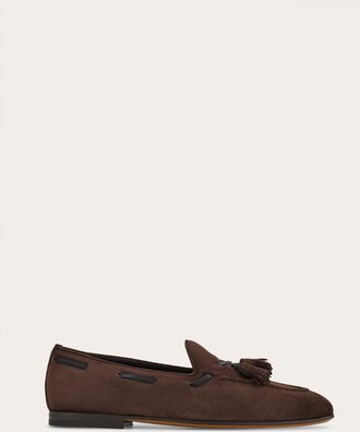Ferragamo Men Tassel loafer Brown Size 10.5