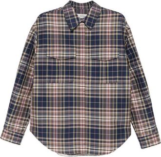 System Pocket Checked Shirt