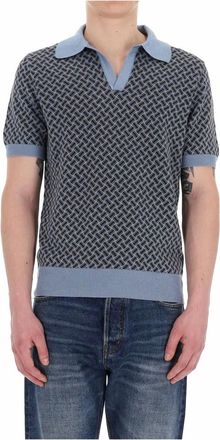 Drumohr Iconisch Biscuit Patroon Polo Shirt - Heren - Polos - Veelkleurig - M - Katoen - Tops