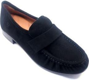 Gentle Souls Crew Woven Leather Loafer in Black Suede at Nordstrom Rack, Size 7.5