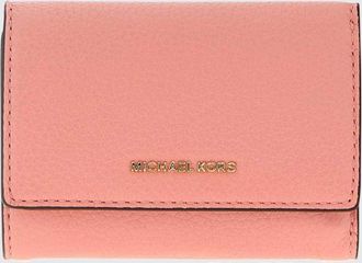 Michael Kors Portafoglio tri-fold Bryant in pelle con logo metallico e bottone