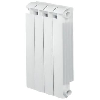 Global KLASS 700 Riscaldatore centrale a 4 elementi in alluminio fuso bianco, 592w