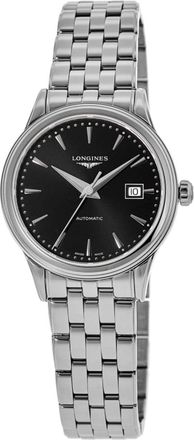 Longines Flagship Automatic Black Dial Stainless Steel Womens Watch L4.374.4.59.6