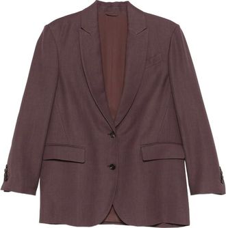 Brunello Cucinelli Flap-pocket Button Blazer