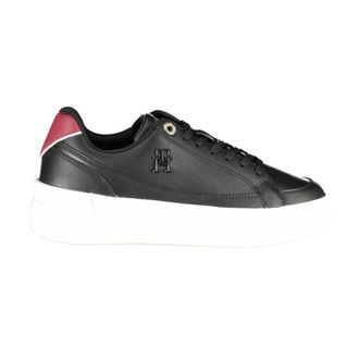 Tommy Hilfiger Schoenen, Dames, Zwart, 39 EU, Polyester, Polyester Sportsneaker