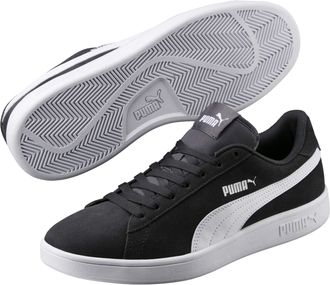 Puma Smash V2 L, Trainers Unisex Adult, Black Asphalt White, 9 UK