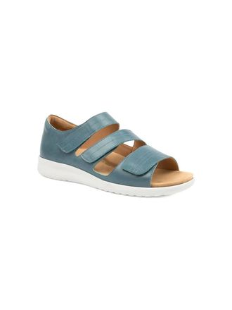 Ziera Womens Bardot Sandals - Extra Wide In Blue/white