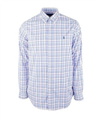 Polo Ralph Lauren Mens Classic Fit Performance Shirt In Blue/white Plaid