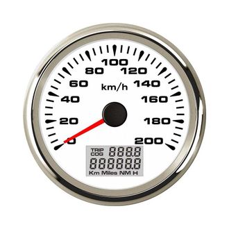 OEM Veloc&iacute;metro Gps Para Coche, Od&oacute;metro De 0 A 200 Km/h Para Carreras De Coches Y Motos Con Retroiluminaci&oacute;n De 85 Mm