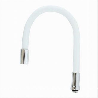 Trade Shop Trade Shop - Canna Ricambio Tubo Flessibile Per Rubinetto Lavello Da Cucina Bianco 50cm 87505