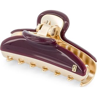 Alexandre de Paris Vendome Medium Claw Hair Clip in Burgundy at Nordstrom