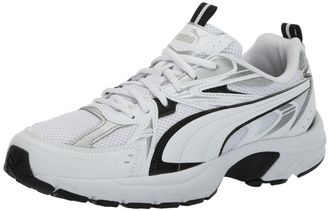 Puma Mens Milenio Tech Sneaker, Puma White-puma Black-puma Silver, 12 UK