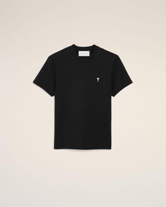 Ami Black Cotton Ami De Coeur T-shirt Black - XXXL - for Men