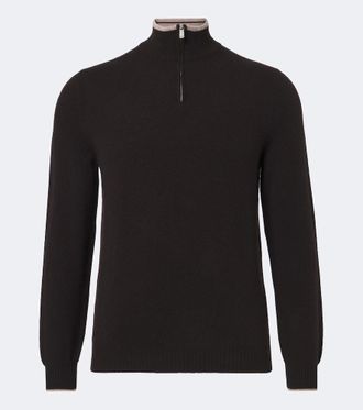 Fedeli Cashmere half-zip sweater