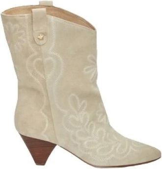 Fab By Fabienne Chapot Josie Boots - Dames - Cowboylaarzen - Wit - 40 EU - Leer - Schoenen