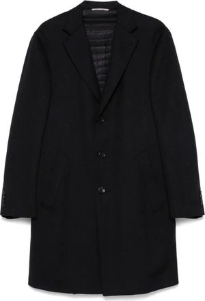 Canali Middernachtblauwe Knoopjas - Heren - Mantel - Blauw - XL - Jassen