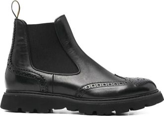 Doucal's Heren, Schoenen, Zwart, Maat: 44 1/2 EU Leer