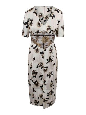 Antonio Marras Moir Damask Midi Dress