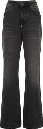 Philipp Plein Straight Fit Jeans - Dames - Bootcut Jeans - Zwart - W26 - Katoen - Jeans