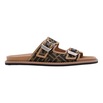 Fendi Sliders, male, Brown, Size: 10 US Feel Sandal