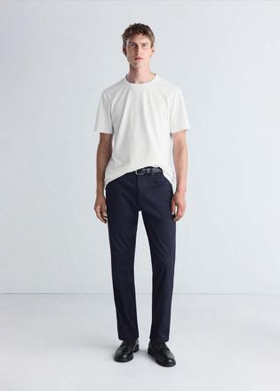 Mango Pantaloni regular-fit Thermolite navy - Uomo - 44 - MANGO MAN