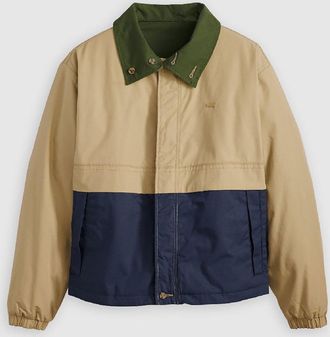 Levi's Mens Levis Rex Color Block Zipped Pocket Waxed Jacket in Harvest Gold - Yellow - Size X-Large
