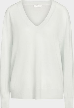 Vince Silk-Cashmere Deep V Sweater