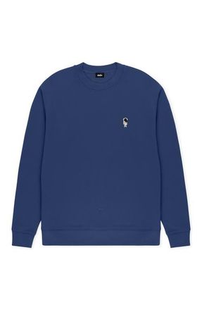 Dalix Astronaut Relaxed Midweight Fleece Crewneck Sweatshirt in Cobalt at Nordstrom, Size Xx-Large