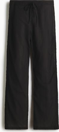 H&M Pyjamahose mit Spitze - Schwarz
