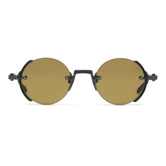 Akoni Accessoires, Heren, Zwart, ONE Size, Jupiter Semi-Rimless Zonnebril