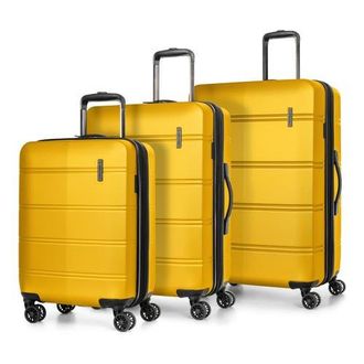 Swiss Mobility LAX 3 Piece Hardside Luggage Set in Yellow at Nordstrom, Size Medium