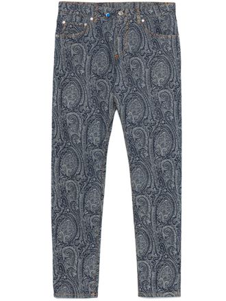 Etro paisley jeans - men - Cotton/Elastane - 31 - Blue