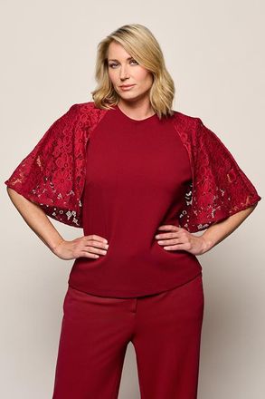 Mart Visser Katherina Top Bordeaux Maxi