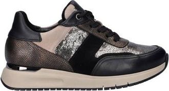 Gabor Comfort Optifit leren sneakers zwart/brons