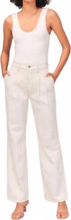 Abercrombie & Fitch Curve Love 90S Pleated Ultra High Rise Relaxed Jeans In Blue