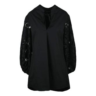 Dondup Blouses, female, Black, Size: XS Tunica in cotone