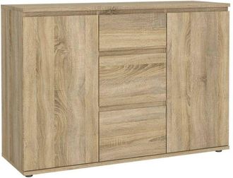 Dmora Aparador Zumpano, Alacena 2 Estantes, 40x119,45x83,7h Cm Roble Marr&oacute;n
