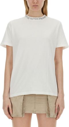 Golden Goose Short-Sleeve Neckline Detail Jersey T-Shirt